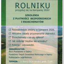 Szkolenie z płatności bezpośrednich i ekoschematów
