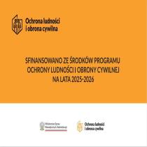 Zakup sprzętu w ramach Programu Ochrony Ludności i Obrony Cywilnej