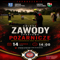 Zaproszenie na Gminne Zawody Sportowo-pożarnicze Drużyn Seniorskich oraz Młodzieżowych