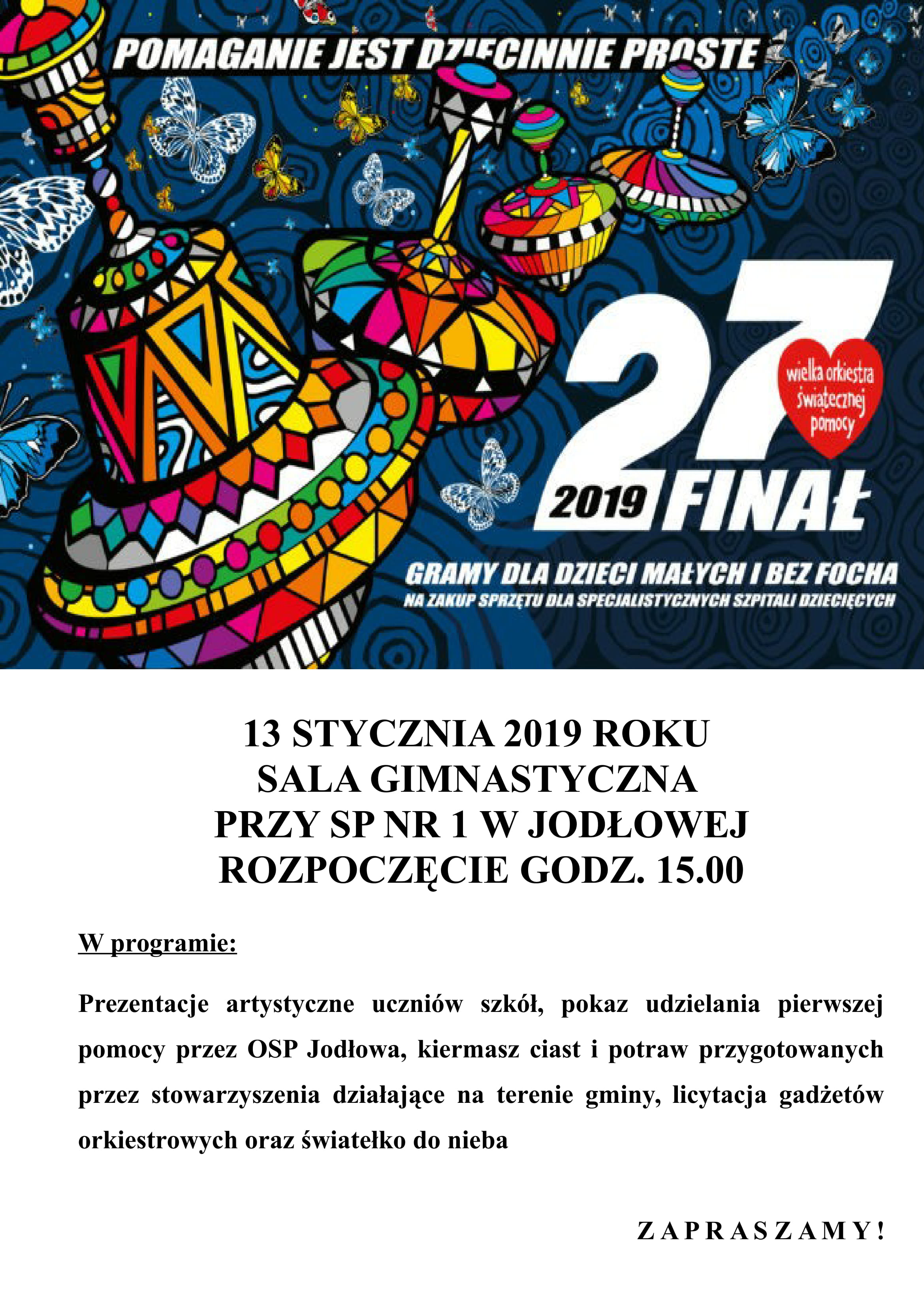 Plakat WOŚP 2019 1