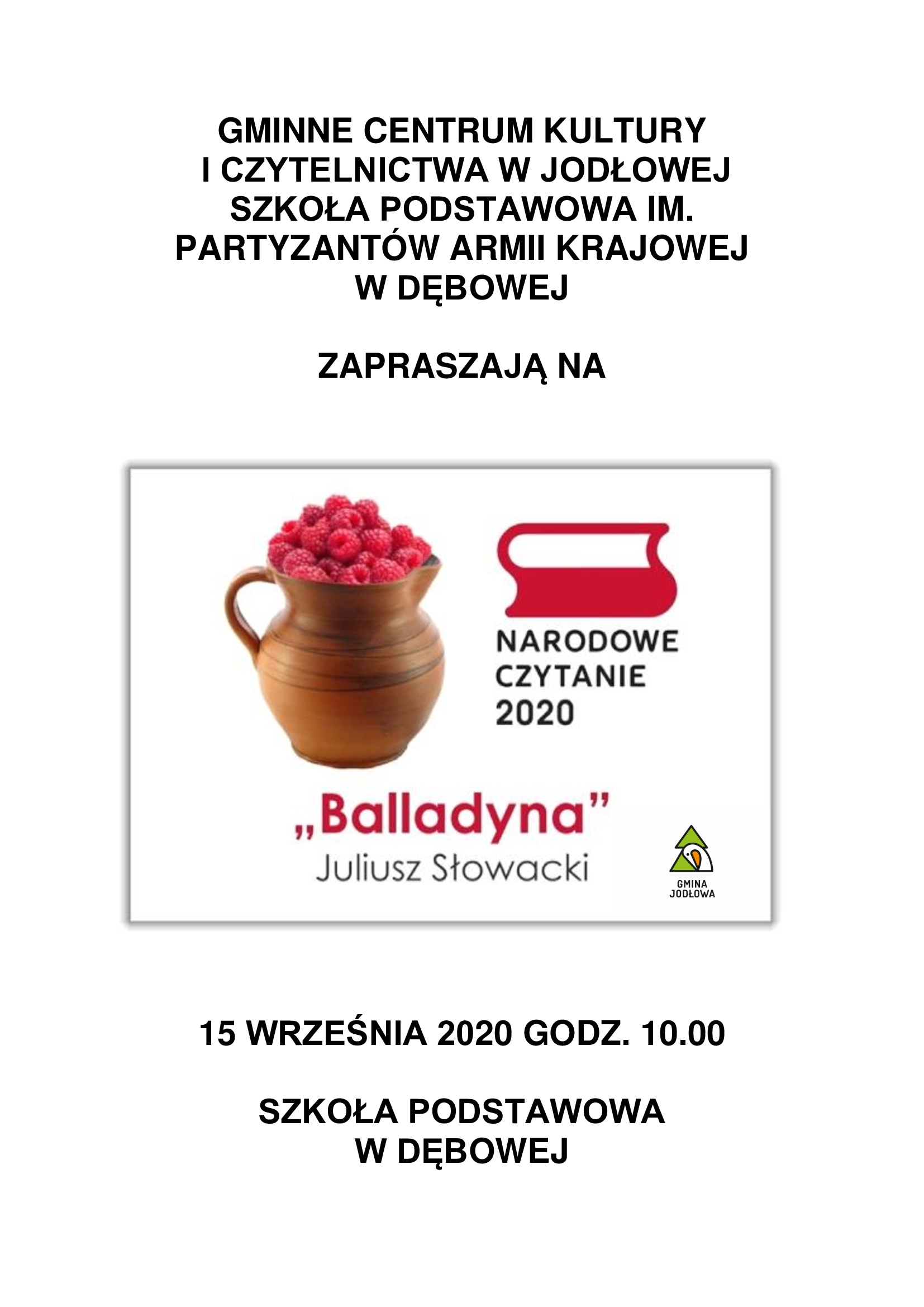 Narodowe Czytanie 2020