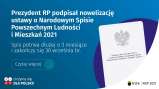 Zmiana ustawy o narodowym spisie powszechnym ludności i mieszkań 2021 podpisana